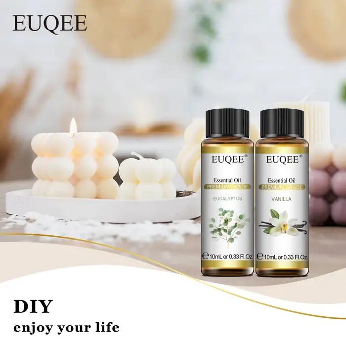 EUQEE 10ML huiles essentielles naturelles Eucalyptus menthe verte vanille lavande citron huile d'organo pour