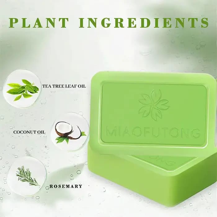 Savon à l'huile d'arbre à thé pour hommes et femmes, extrait de plantes naturelles, savon fait à la main, nettoyage en profondeur, apaisant pour les peaux sèches, exfoliant, soin de la peau