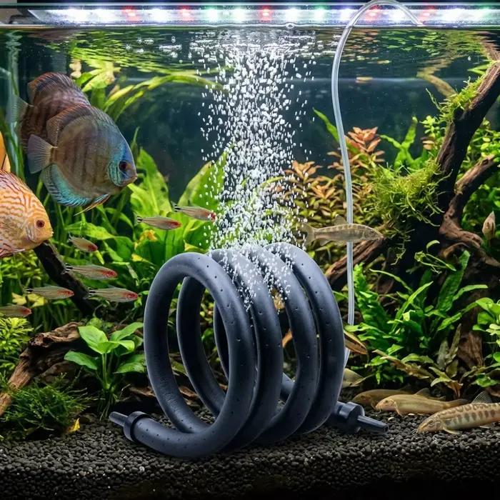 Mur de bulles pour aquarium / Tube de rideau d'air : Diffuseur d'air long pour l'oxygénation décorative, super silencieux et efficace pour les aquariums