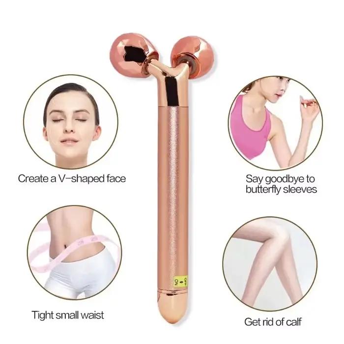 Rouleau de beauté électrique vibrant pour le visage
