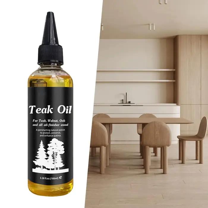 Huile pour meubles 100 ml, polisseur pour bois, conditionneur non gras pour bois dur, huile de teck pour table et bureau en bois