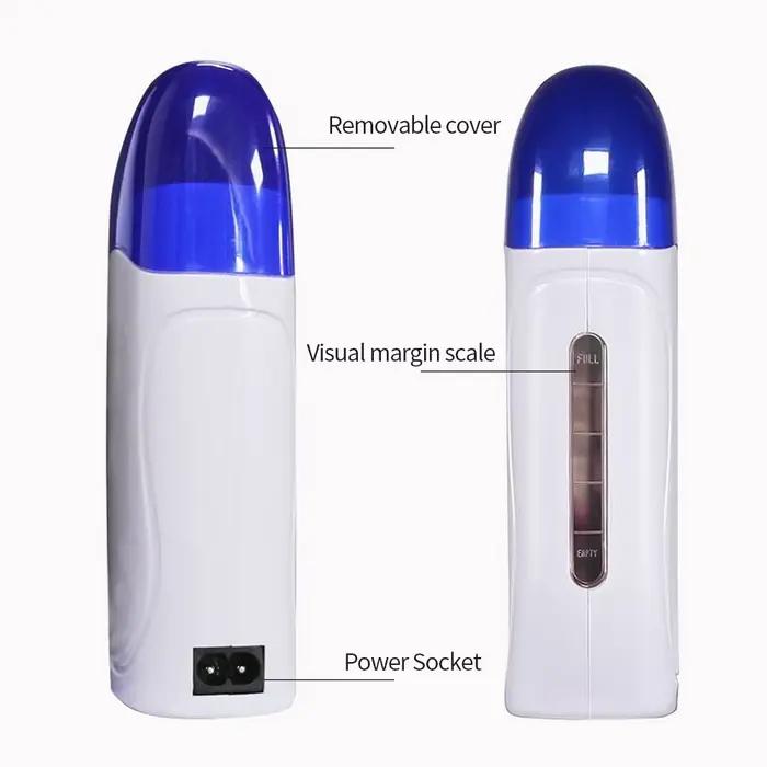 Chauffe-cire portable à rouleaux pour l'épilation – Appareil d'épilation facile à utiliser pour femmes et hommes