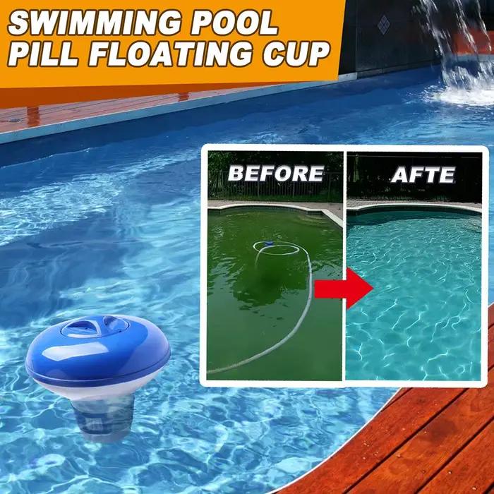 Distributeur de chlore flottant miniature réglable, durable pour piscines intérieures et extérieures, distributeur de chlore flottant