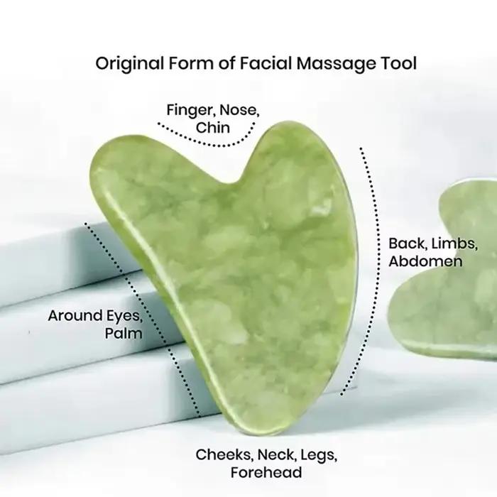 Rouleau de pierre naturelle anti-rides pour le visage et le corps