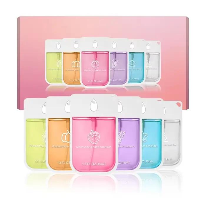 Brume désinfectante pour les mains format voyage – spray sans rinçage de 45 ml pour enfants et adultes. Formule d'eau cosmétique portable pour un nettoyage instantané.