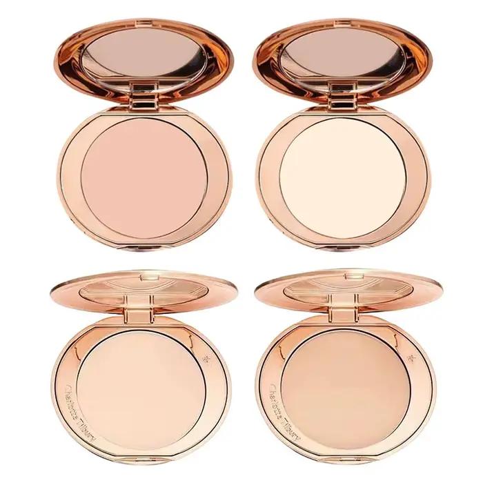 Poudre pressée effet flou doux longue tenue, contrôle du sébum, poudre fixatrice pour femme, texture mate, outil de maquillage pour le visage