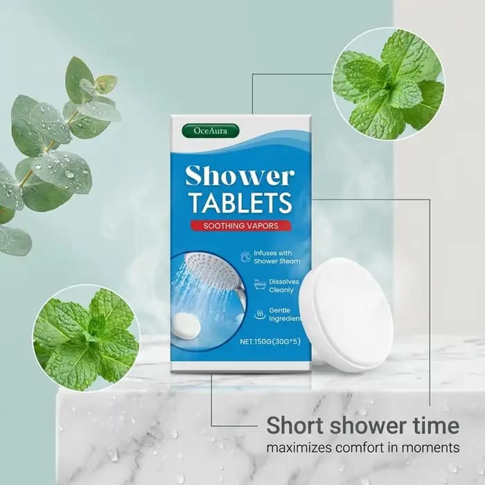 Tablettes de douche aromathérapeutiques hydratantes, anti-stress et anti-fatigue, relaxantes, nettoyantes douces, apaisantes et lissantes