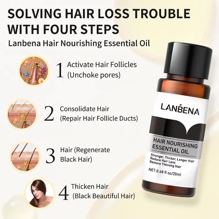 LANBENA huile essentielle nourrissante pour cheveux traitement Anti-perte