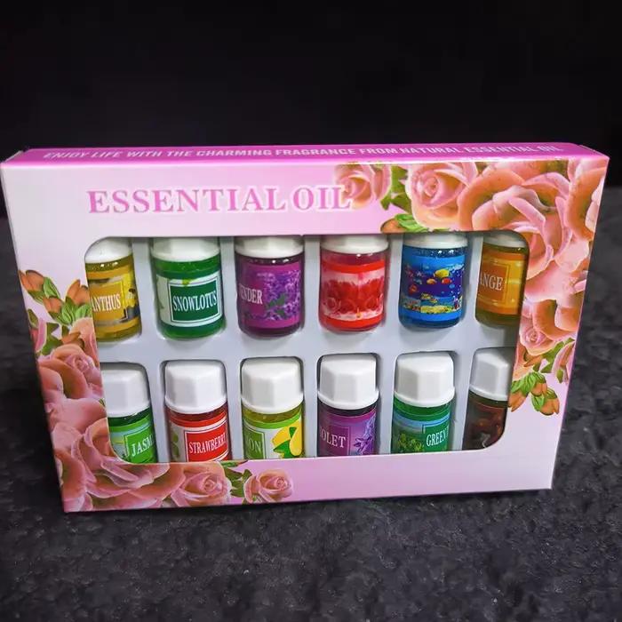 6/12 Boîtes de 3 ml d'huiles essentielles naturelles hydrosolubles aromatiques pures à base de plantes, lavande, jasmin, diffuseur de roseaux, humidificateur, aromathérapie