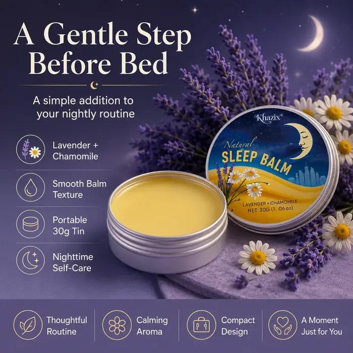 Baume de Nuit Apaisant 30g à la Lavande et à la Camomille – Arôme Relaxant