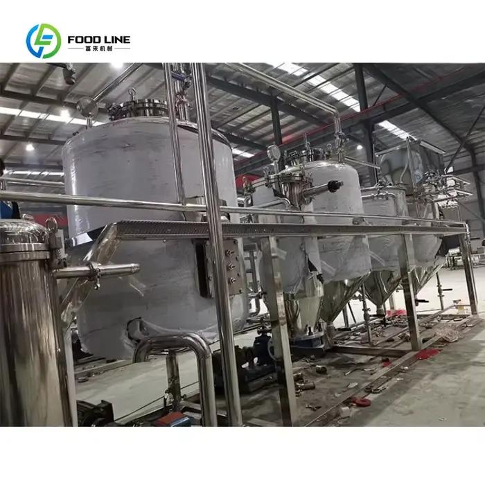 Petite machine d'équipement d'huile de tournesol de raffinage et de désodorisation pour l'huile de chanvre