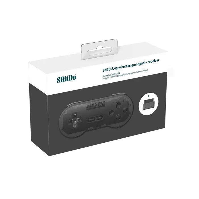 8BitDo-Manette de jeu sans fil SN30 2.4G, pour SNES/SDavid d'origine