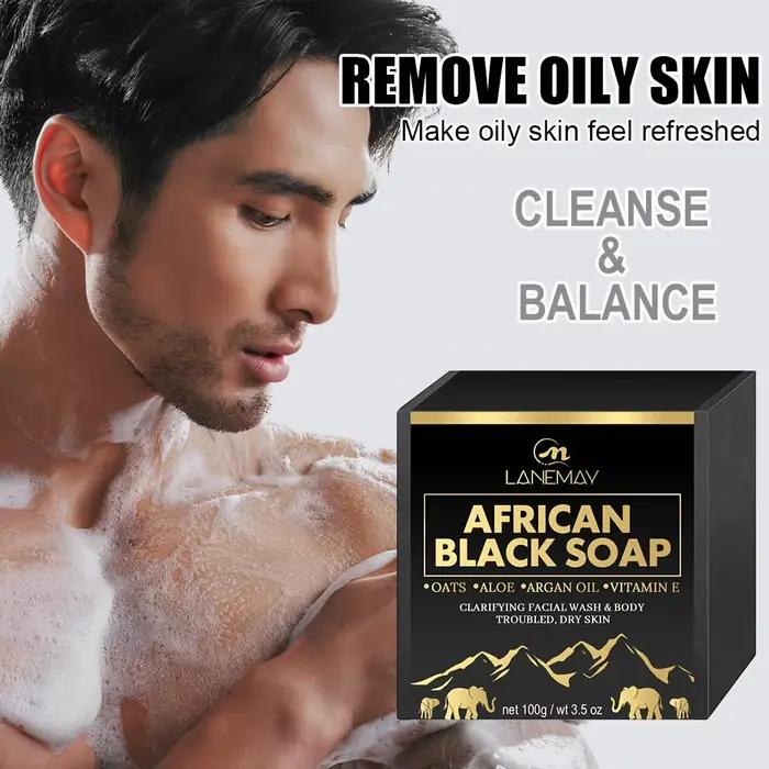 Savon noir africain 100g pour nettoyer en profondeur la peau