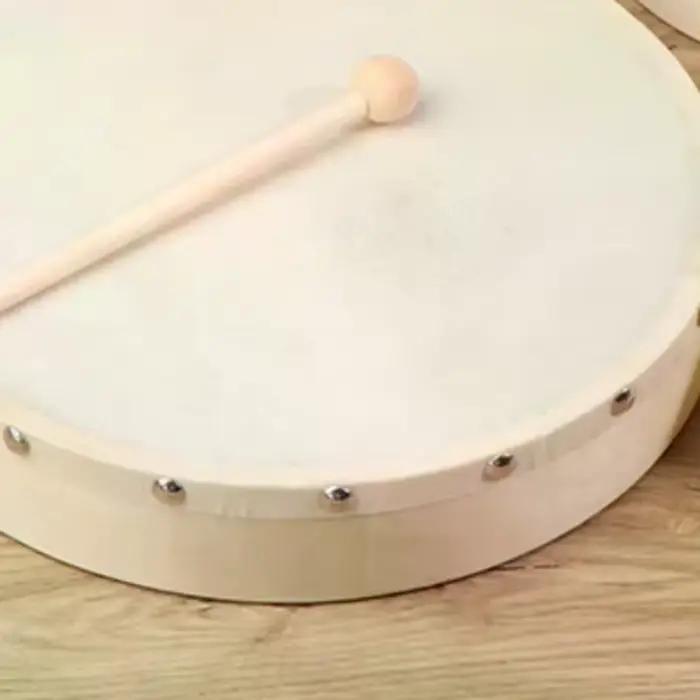Tambours à cadre 4/6/7/8/9/10 pouces, tambour à main en bois avec ensemble de baguettes de tambour, jeu de musique, jouet éducatif pour enfants, Instrument de Percussion