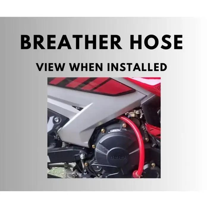 Respirateur de moto avec tuyau |   Radiateur modifié en caoutchouc pour moto, becquet d'huile