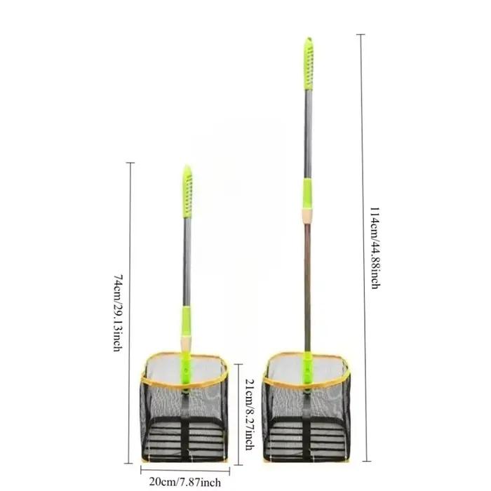 Ramasseur de balles de pickleball et de tennis de table portable, extensible, avec rouleau télescopique et panier à ressort multi-angle