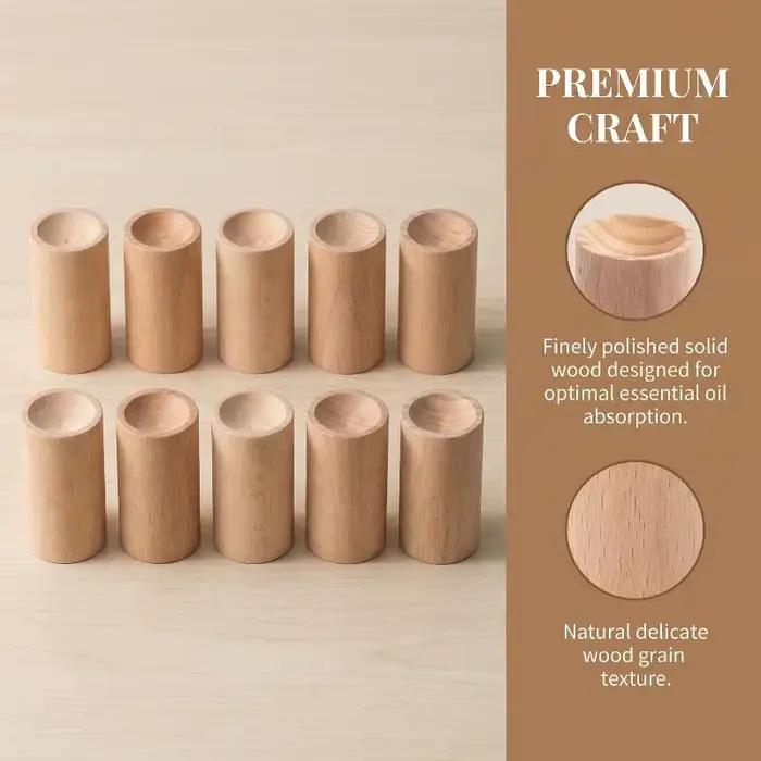 Diffuseur d'huiles essentielles sans flamme en bois