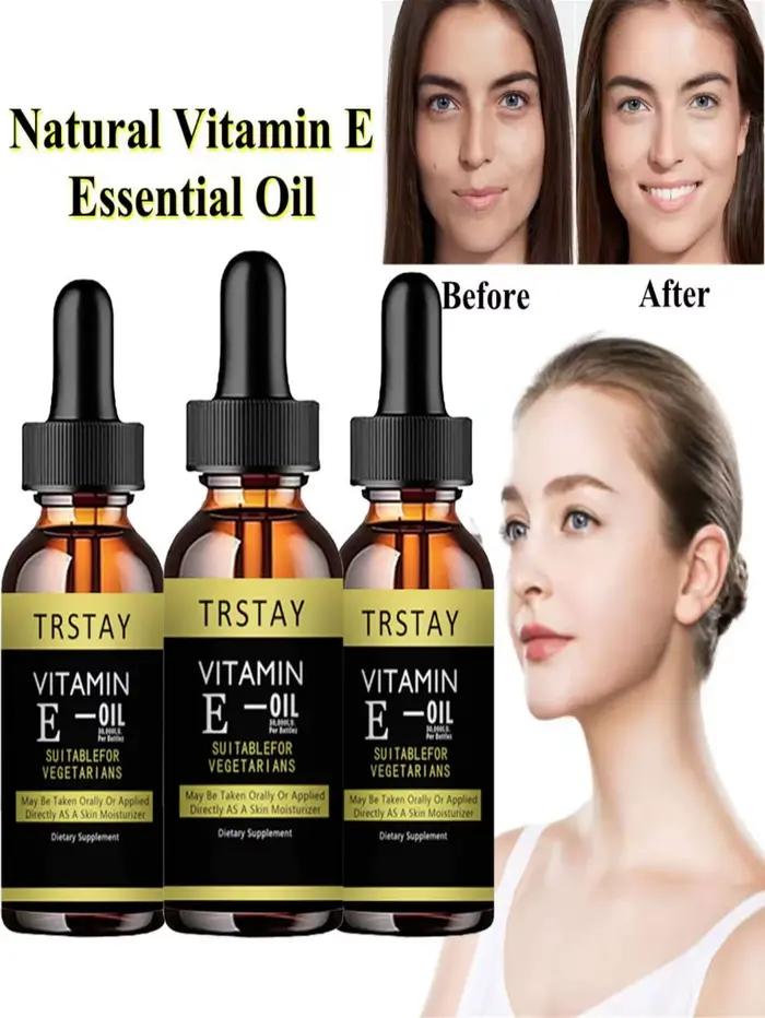 Vitamine E visage Essence hydratant blanchissant raffermissant Anti-rides soins de la peau Prettycowry femmes
