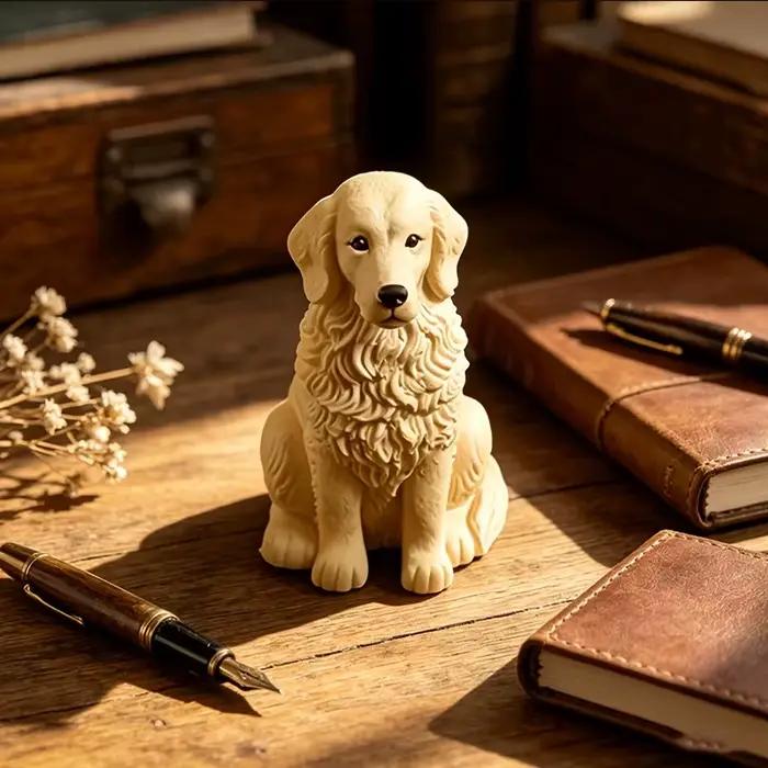 Moule en silicone pour chien pour béton, DIY, Golden Retriever, Samoyed, Teckel, moule à bougie, moule à chiot en plâtre, résine, ciment, décoration d'intérieur