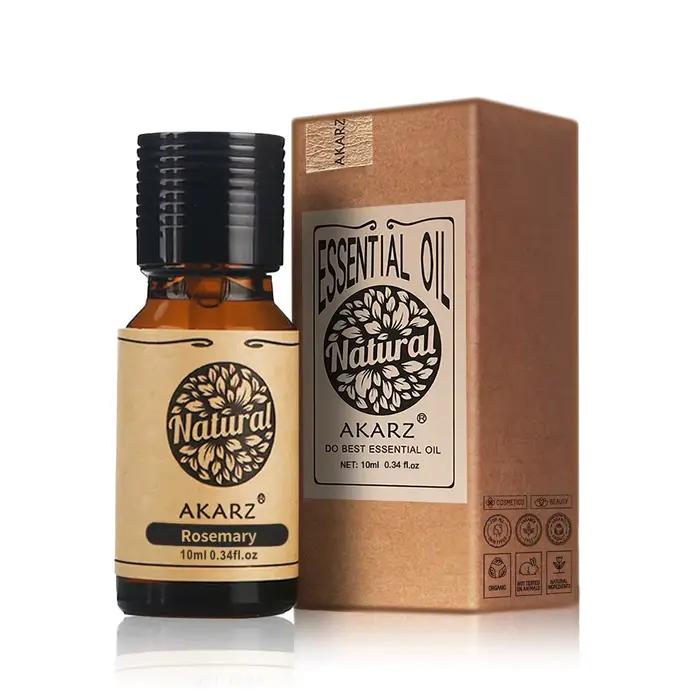 Huile essentielle de romarin naturel pour la peau et le corps
