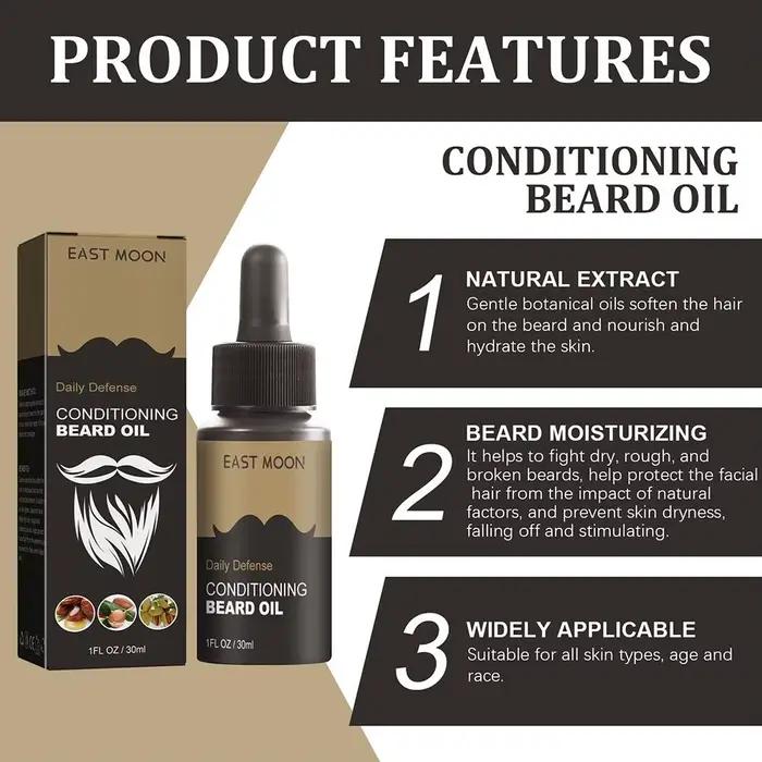 30ml huile de croissance de barbe sérum pour hommes
