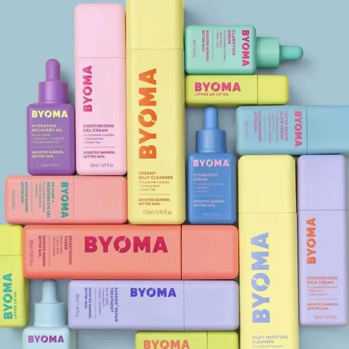 BYOMA barrière boostée huile de récupération hydratante sérum hydratant Gel crème Phyto Mucin