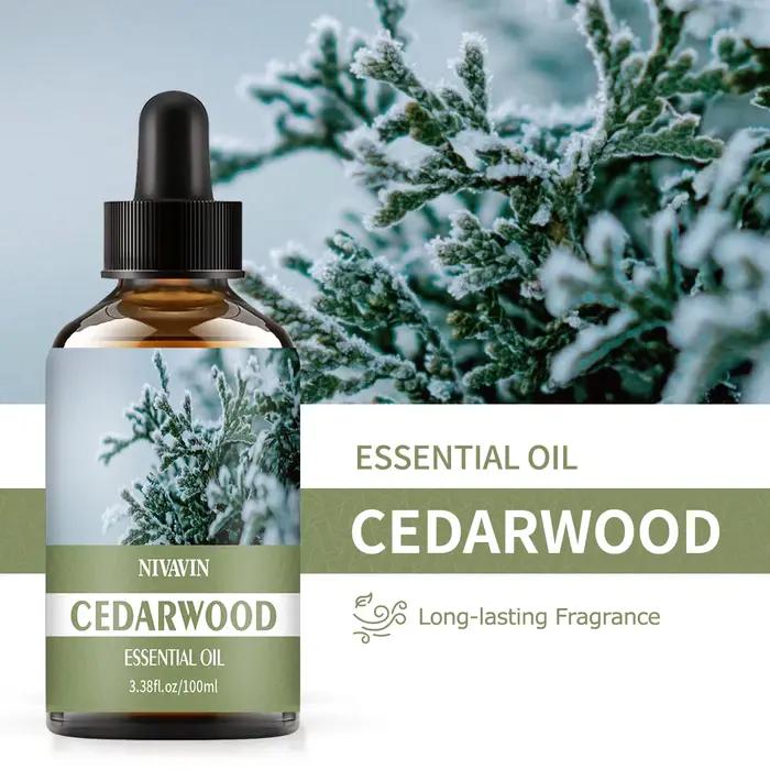 L'huile essentielle de cèdre 30 ml/60 ml/100 ml convient à l'hydratation du visage
