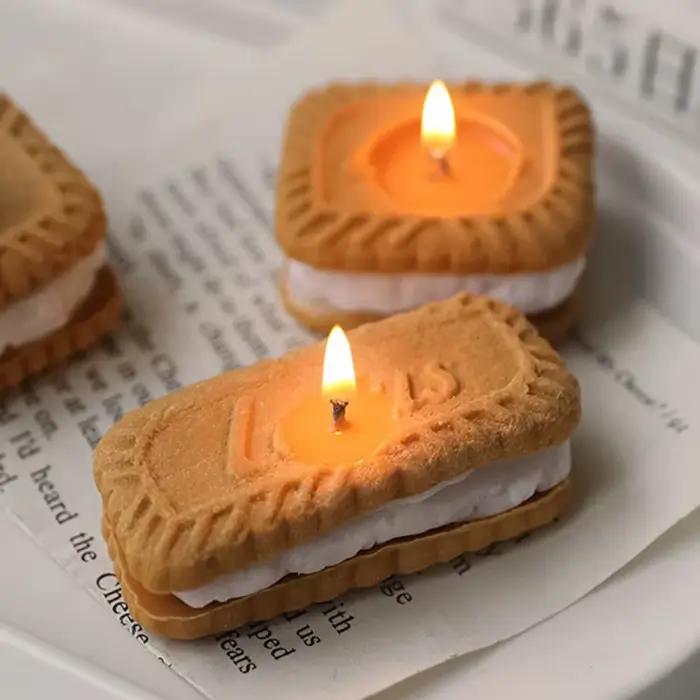 Bougie d'aromathérapie pour biscuits