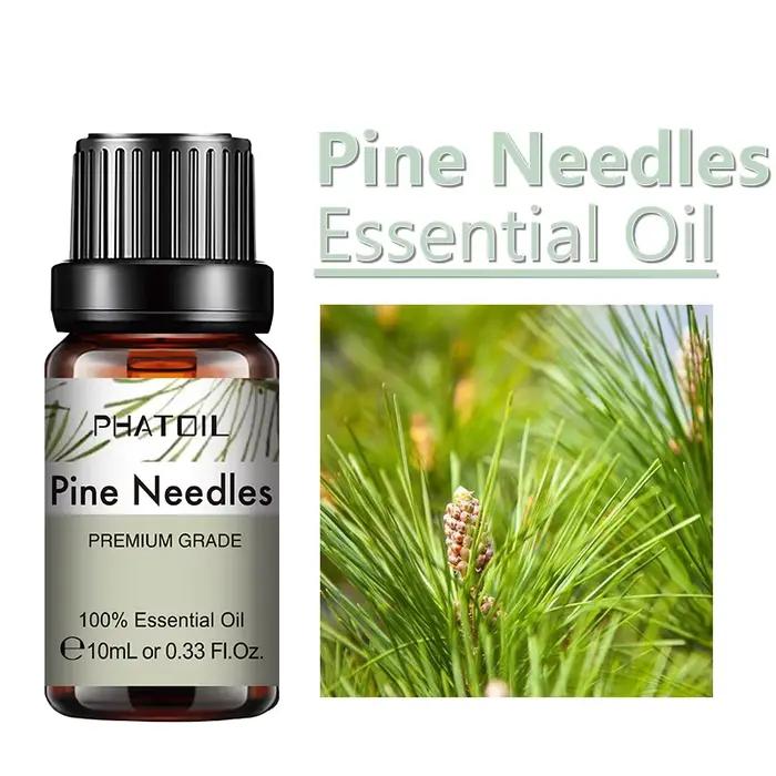 PHATOIL 10ml huile essentielle de gingembre pour bougies de parfum faisant Spa Massage humidificateur Rose jasmin aiguilles de pin mandarine thym