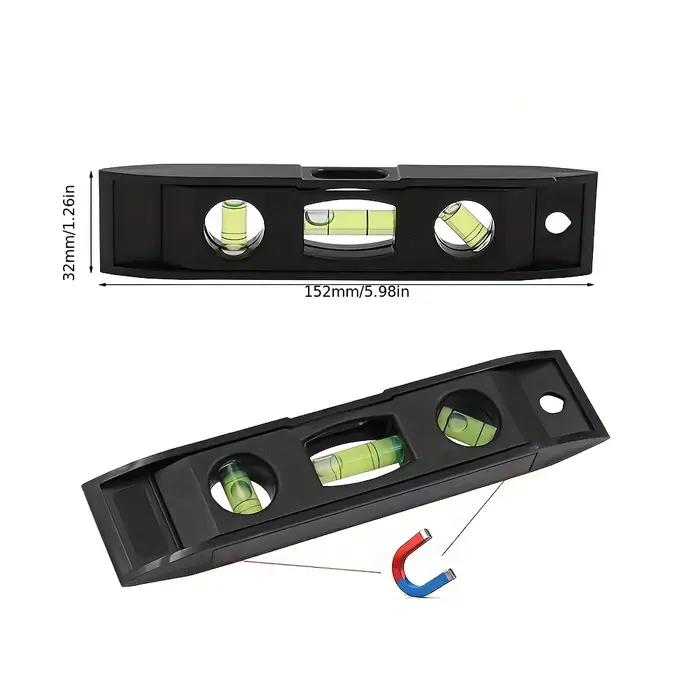 Mini niveau magnétique pour usage domestique, niveleur portable pour l'installation d'appareils, adapté aux outils de réparation ménagers