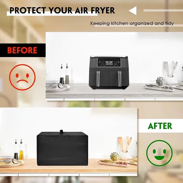 Housse de protection pour friteuse à Air, résistante à la chaleur, étanche à la poussière, pour Ninja AF400EU/AF500EU, housse anti-poussière en Nylon, outils de cuisine