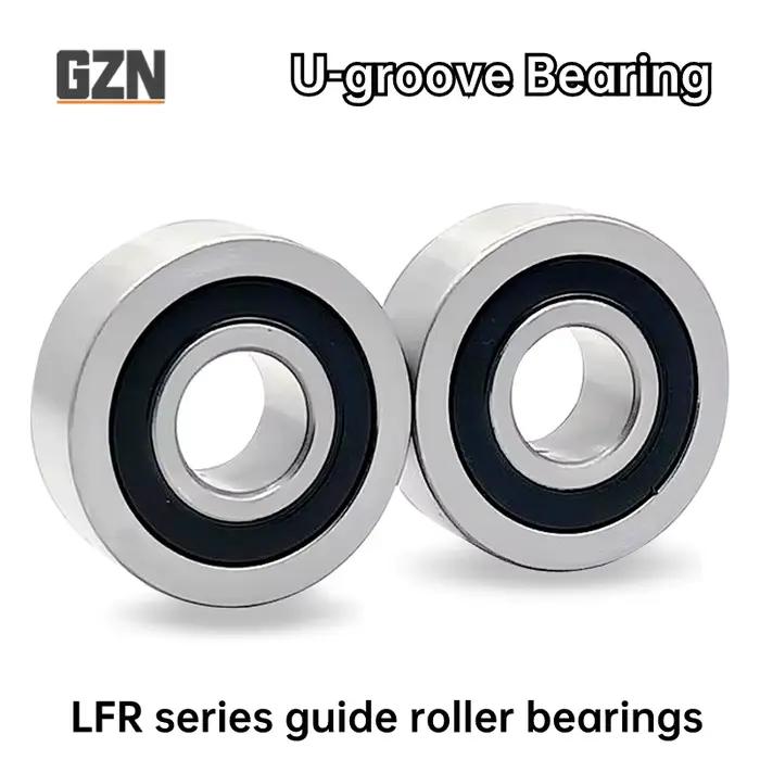 Roulement à rouleaux de rail de série de LFR 1PCS LFR5200-8 le diamètre intérieur 10mm le diamètre extérieur 32mm recommande le diamètre 8mm de rainure de U de 14mm 10*32*14