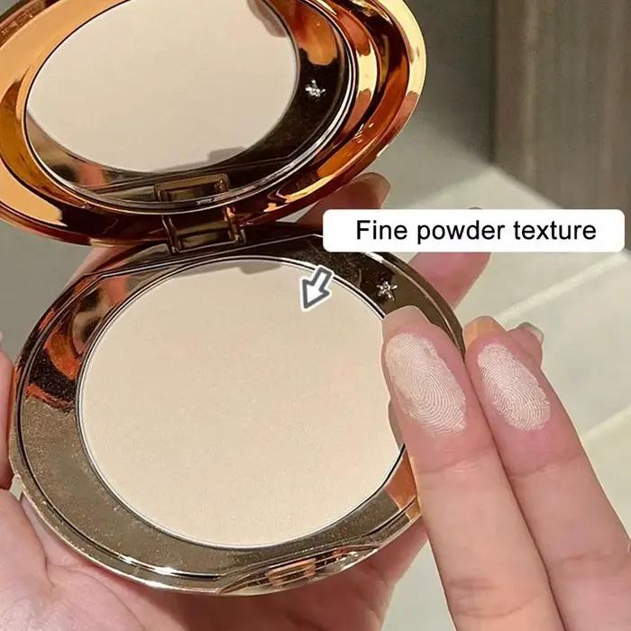 Poudre pressée effet flou doux longue tenue, contrôle du sébum, poudre fixatrice pour femme, texture mate, outil de maquillage pour le visage