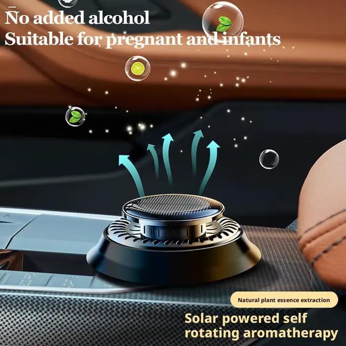 Diffuseur d'huiles essentielles solaire rotatif pour voiture