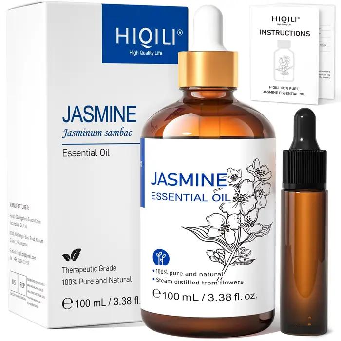HIQILI Huile essentielle de jasmin 10/30/100/500 ml