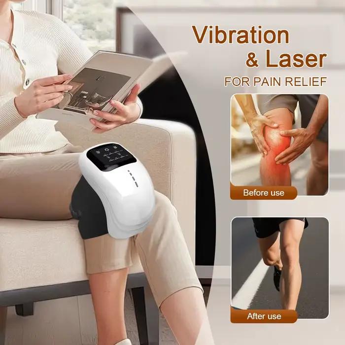 Massage chauffant physiothérapie des articulations du genou compresse chaude