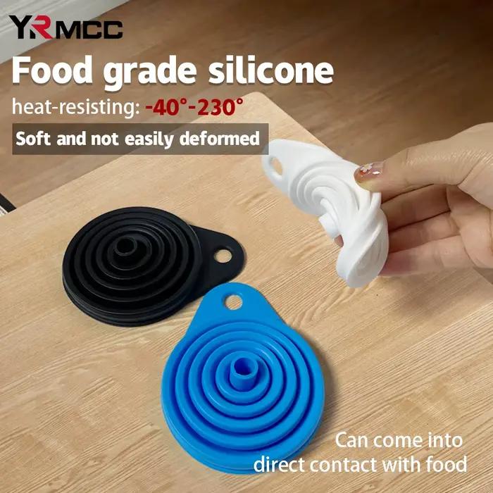 Entonnoir moteur grande taille entonnoirs de changement d'essence pliable Portable Silicone liquide entonnoir voiture huile essence changement outil voiture accessoires