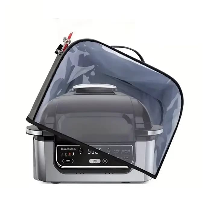 Housse de protection pour friteuse à air Ninja Foodi Grill, capot anti-poussière durable pour cuisine avec poches de rangement, housse anti-poussière imperméable pour grille-pain domestique