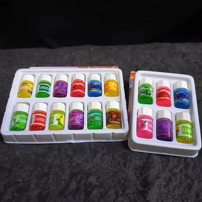 6/12 Boîtes de 3 ml d'huiles essentielles naturelles hydrosolubles aromatiques pures à base de plantes, lavande, jasmin, diffuseur de roseaux, humidificateur, aromathérapie
