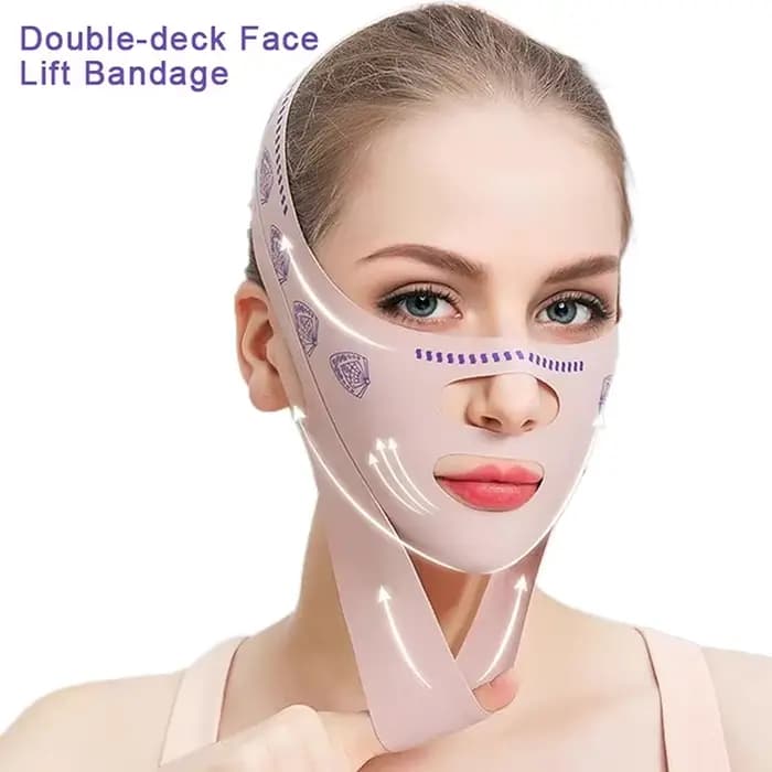 Bandage amincissant pour le visage à double pont