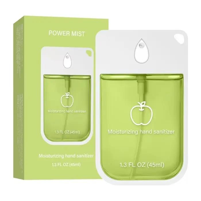 Brume désinfectante pour les mains format voyage – spray sans rinçage de 45 ml pour enfants et adultes. Formule d'eau cosmétique portable pour un nettoyage instantané.