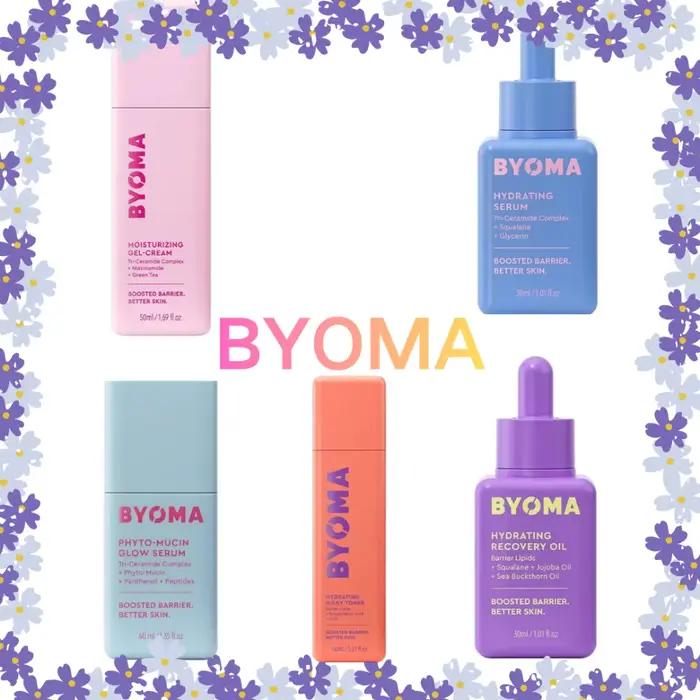 BYOMA barrière boostée huile de récupération hydratante sérum hydratant Gel crème Phyto Mucin