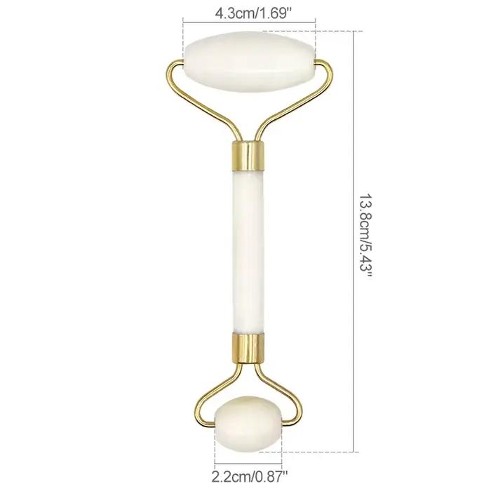 Rouleau de Jade blanc, masseur pour les yeux et le visage