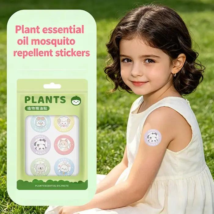 Patchs anti-moustiques, autocollants 100% naturels, non toxiques, à base d'huiles essentielles pures, pour éloigner les insectes, pour le camping et les voyages, 24/30/60/90 pièces