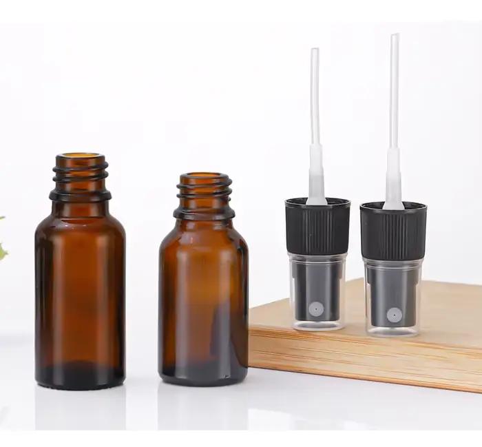 Bouteille de parfum en verre ambré de 5ml à 100ml