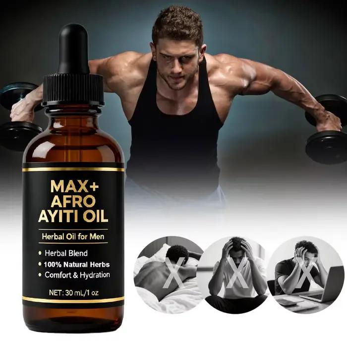 Huile d'essence de massage africaine Ayiti pour hommes