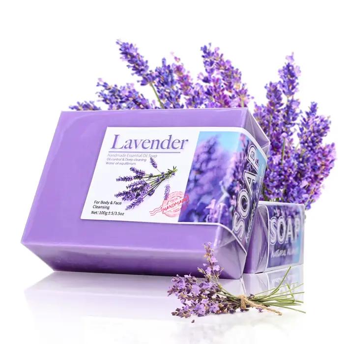 Savon à l'huile essentielle de lavande biologique naturel
