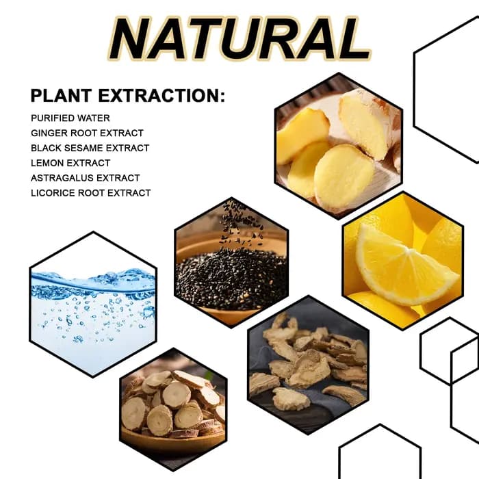 Shampoing à l'extrait naturel de plante, 100ml, améliore la croissance des cheveux, nutrition des racines, soin du cuir chevelu, nettoyage doux, adapté à tous les Types de cheveux