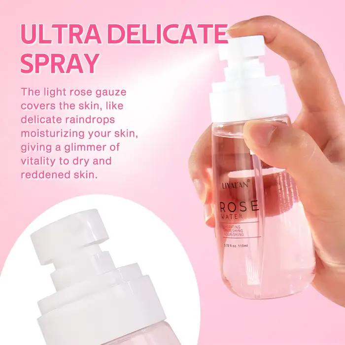 Eau de rose LIYALAN pour le visage