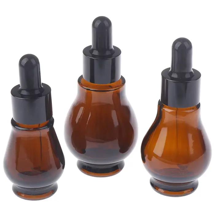 Flacons compte-gouttes vides en verre marron de 10/20/30ml